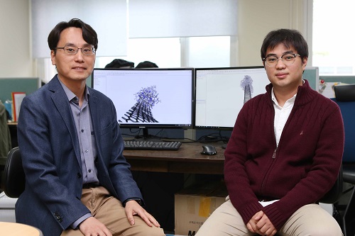 (from left: Professor Yong-Hoon Kim and PhD candidate Juho Lee)