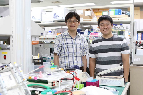 from left: Professor Joon Kim and PhD candidate Yong Joon Kim
