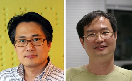 (왼쪽부터) 산업디자인학과 이우훈 교수, 전산학부 이기혁 교수