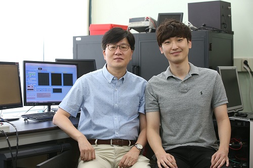 (from left: Professor Seunghyup Yoo and PhD candidate Jinouk Song)