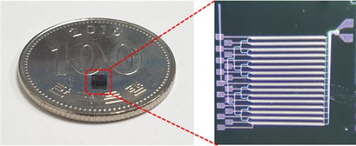 Figure 1.The manufactured OPA chip