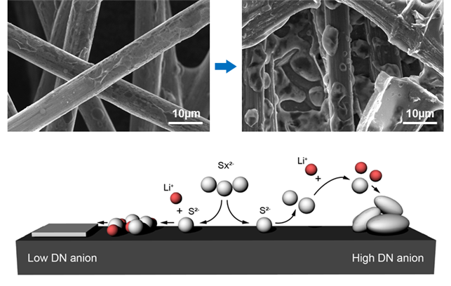 Figure 1. Lithium sulfur growth and its deposition mechanism for different sulfide growth behaviors