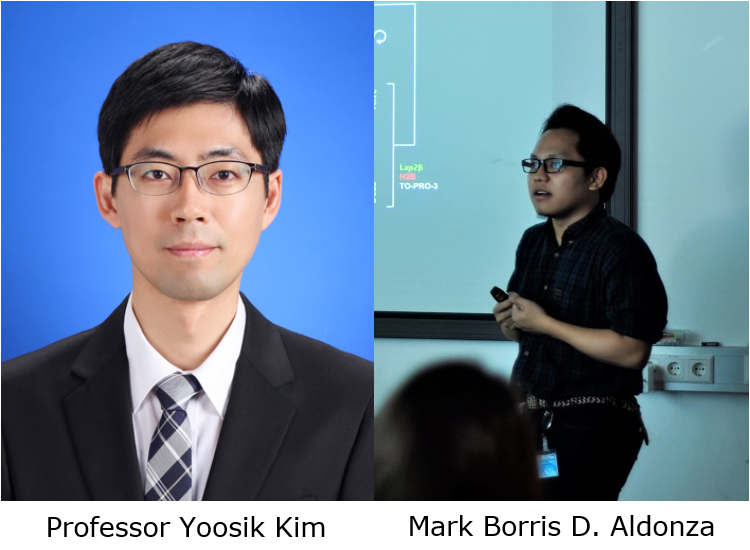 Professor Yoosik Kim (left) and Mark Borris D. Aldonza (right)