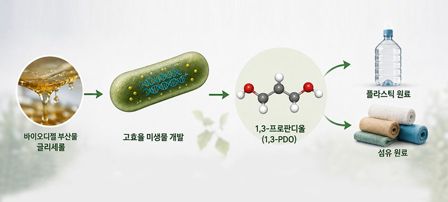 KAIST-한화솔루션, 석유 유래 나프타 대체할 ‘친환경 바이오 플랫폼’ 구축​