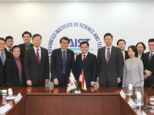 싱가포르 교육부장관 KAIST 방문 이미지