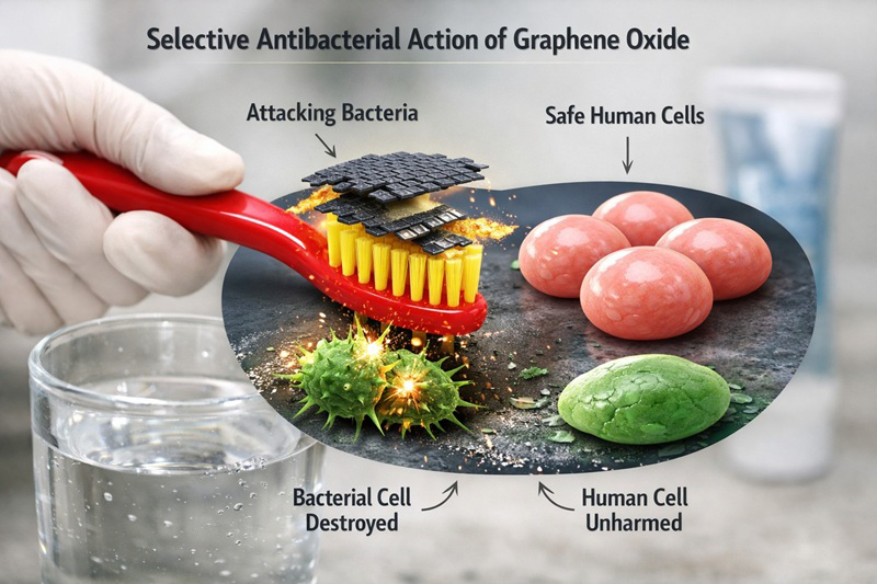 KAIST Researchers Unveil Technical Principles Behind Antibacterial Graphene Toothbrushes with 10 Million Units Sold 이미지