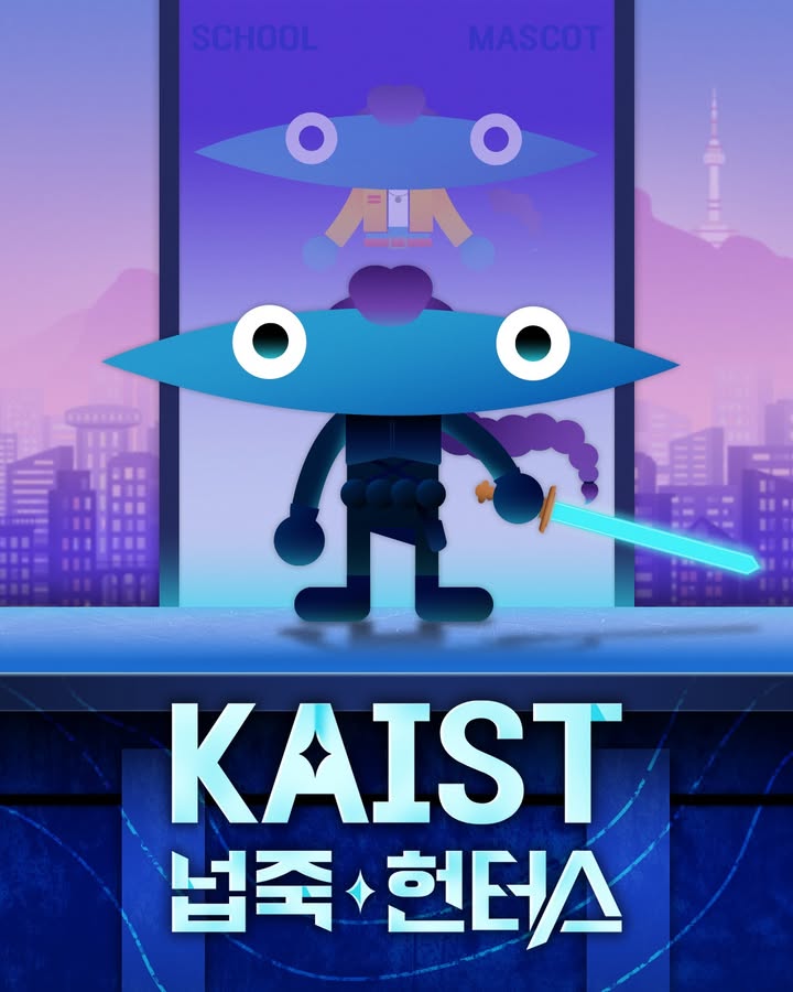 #kaist #넙죽이 #kpopdemonhunters #케이팝데몬헌터스 \n낮에는 학교 마스코트📚✏ 밤에... 이미지