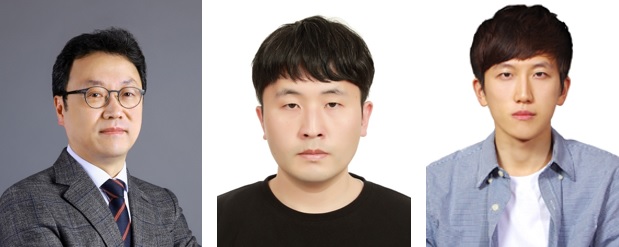 (왼쪽부터) 화학과 박정영 교수, 킹스칼리지런던 정용찬 박사, 화학과 김용만 박사