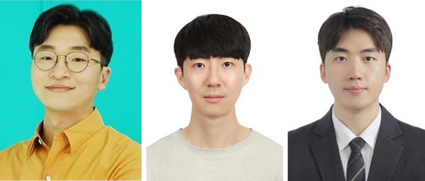 (왼쪽부터) 신소재공학과 김경민 교수, 송한찬 박사과정, 이민구 박사과정