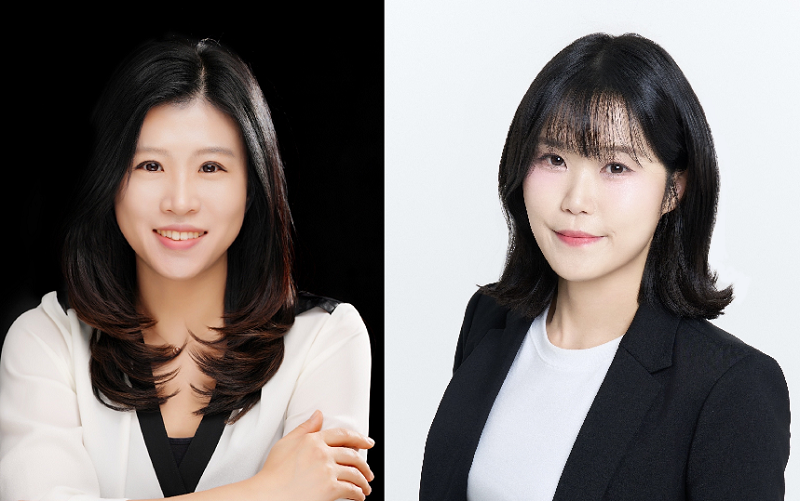 염지현 신소재공학과 교수(좌), 권준영 신소재공학과 박사(우)