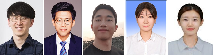 (왼쪽부터) 의과학대학원 박종은 교수, 생명연 김천아 박사, 의과학대학원 탁권용 박사, 생명연 김주연 박사과정, 의과학대학원 박명선 박사과정