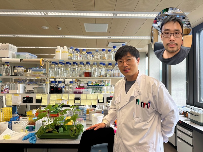 사진 1. (왼쪽부터) KAIST 생명과학과 김기정 박사, 송지준 교수