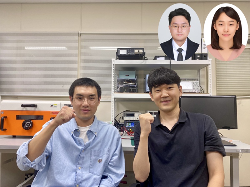사진 1. (왼쪽부터) 심영민 석박통합과정. 박도윤 박사과정, 박찬호 박사후연구원, 권경하 교수