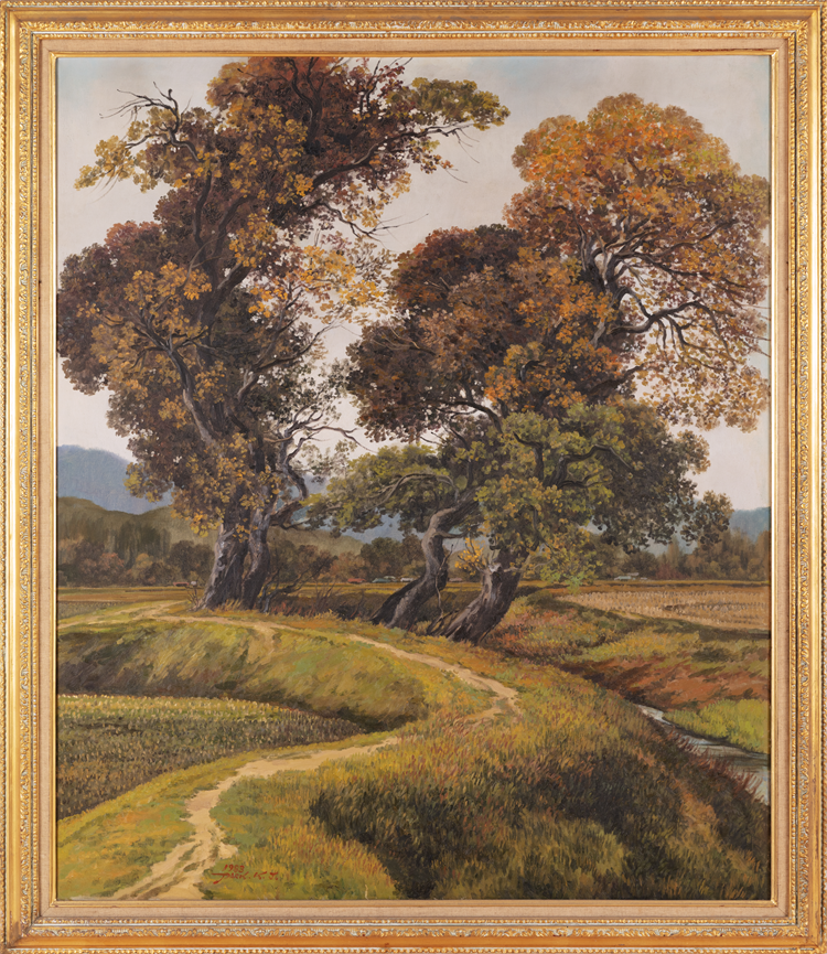 공주 갑사 가는 길 130x110cm 1983 공주 갑사 가는 길 130x110cm 1983