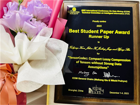 IEEE ICDM 2023-Best Student Paper Award - Runner Up 수상