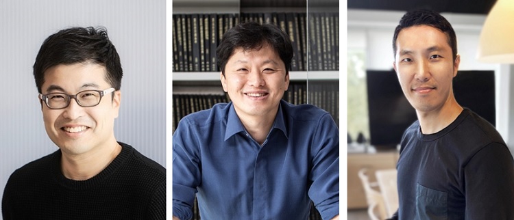 (왼쪽부터) 산업디자인학과 이상수 교수, 이탁연 교수, 박현준 교수